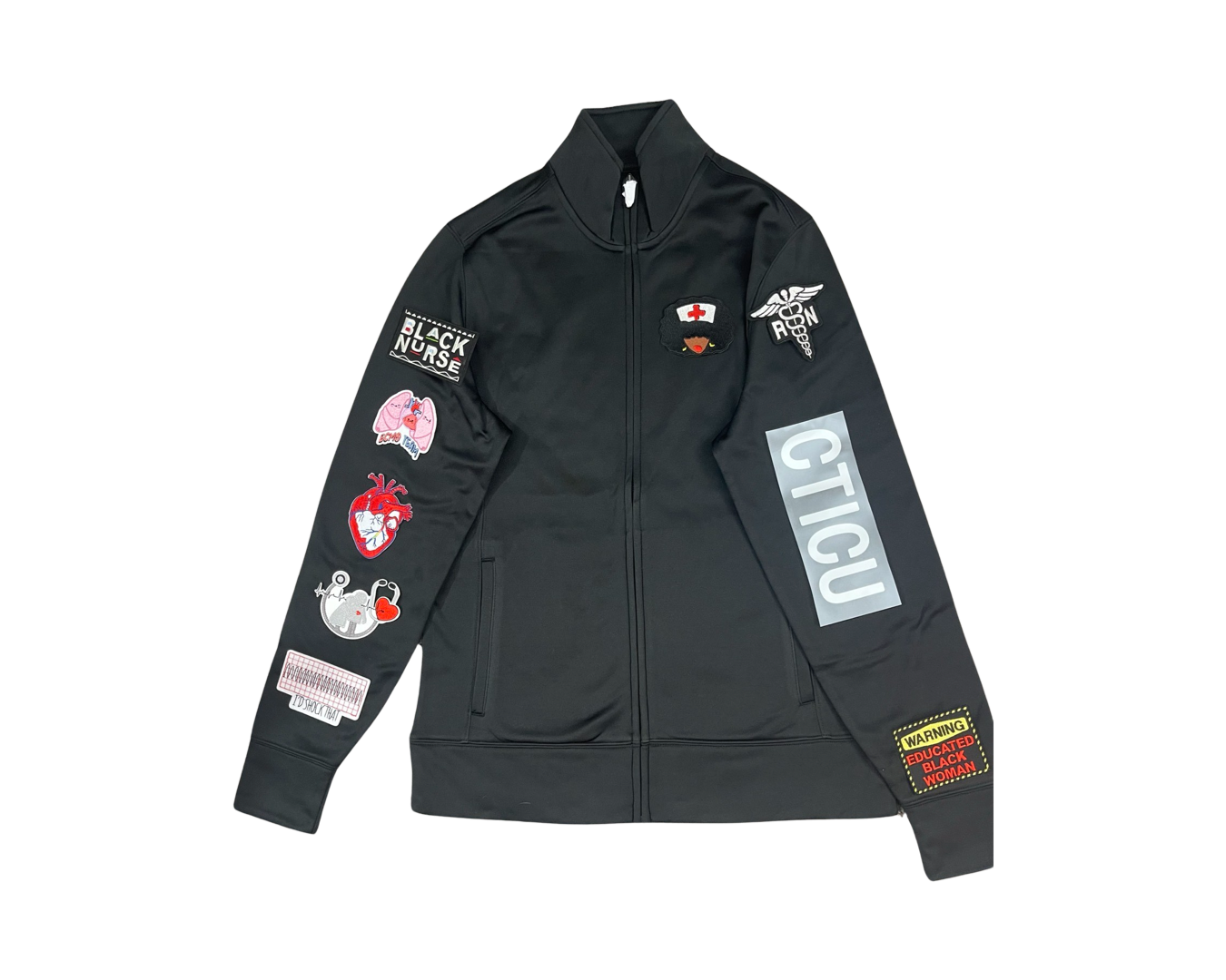 Educated Black Woman Cardiac/ICU Jacket