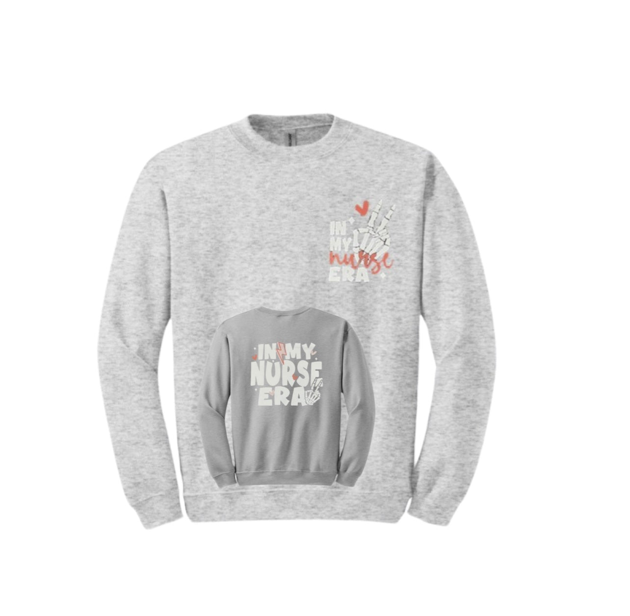 "In My Nurse Era" Front & Back Unisex Shirt or Crew