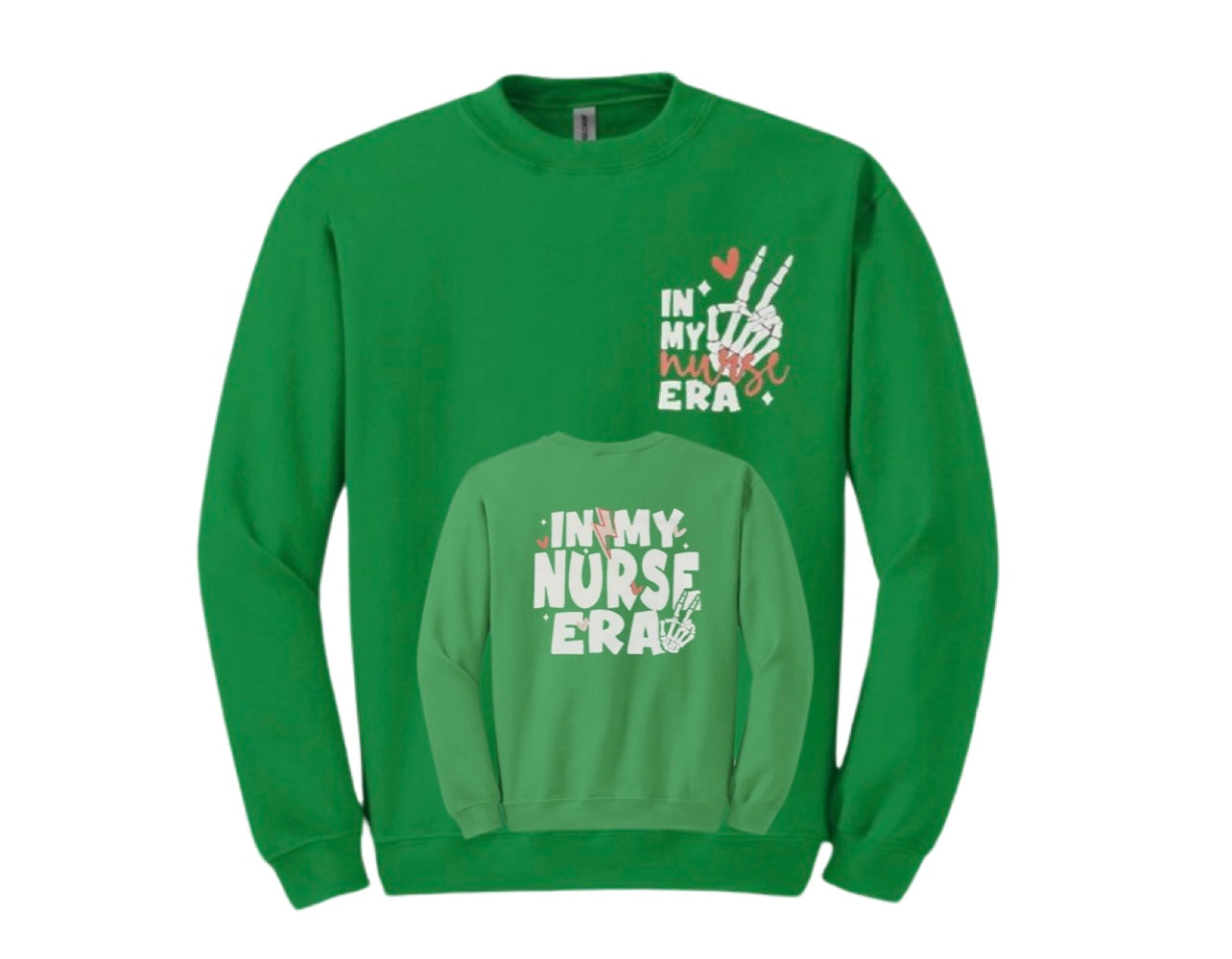 "In My Nurse Era" Front & Back Unisex Shirt or Crew