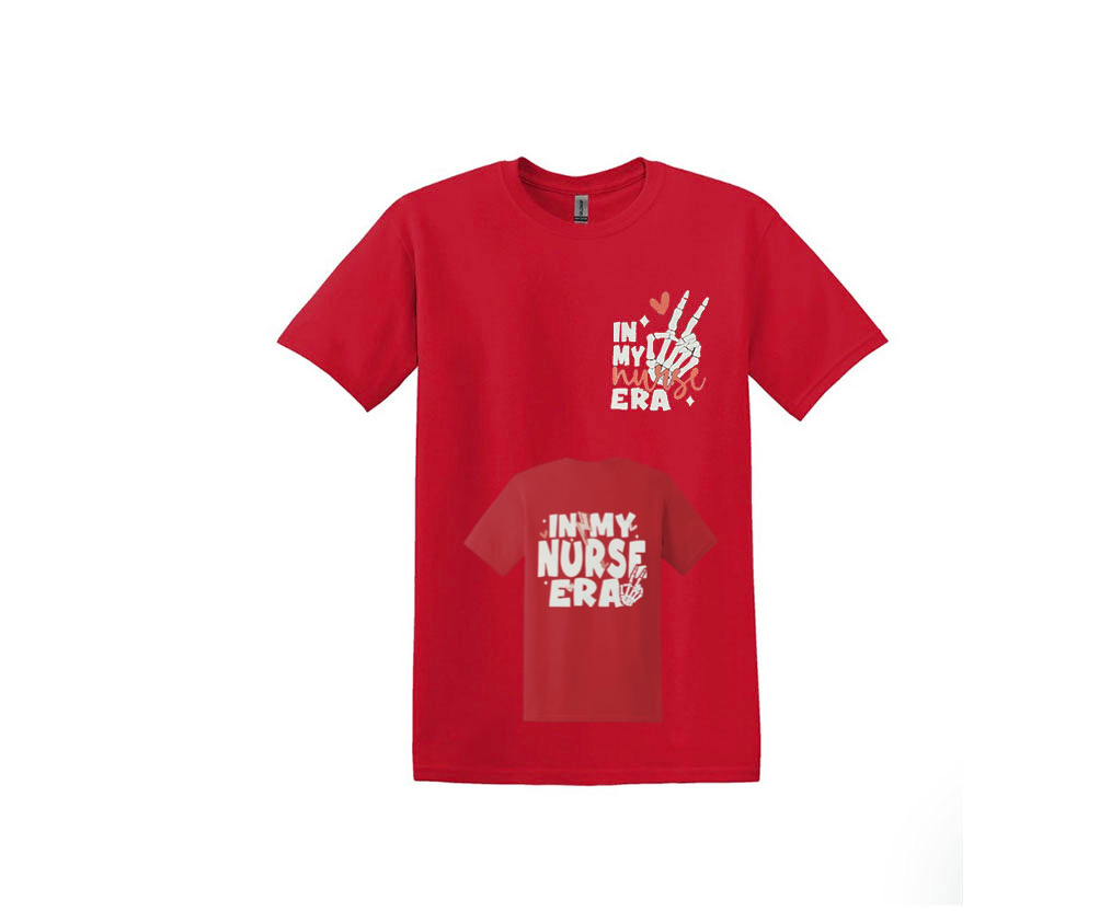 "In My Nurse Era" Front & Back Unisex Shirt or Crew
