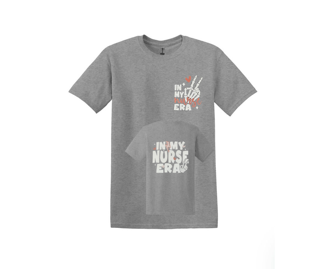 "In My Nurse Era" Front & Back Unisex Shirt or Crew