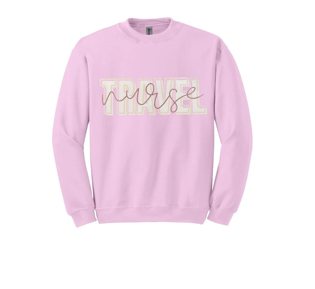 Travel Nurse Unisex Shirt or Crew