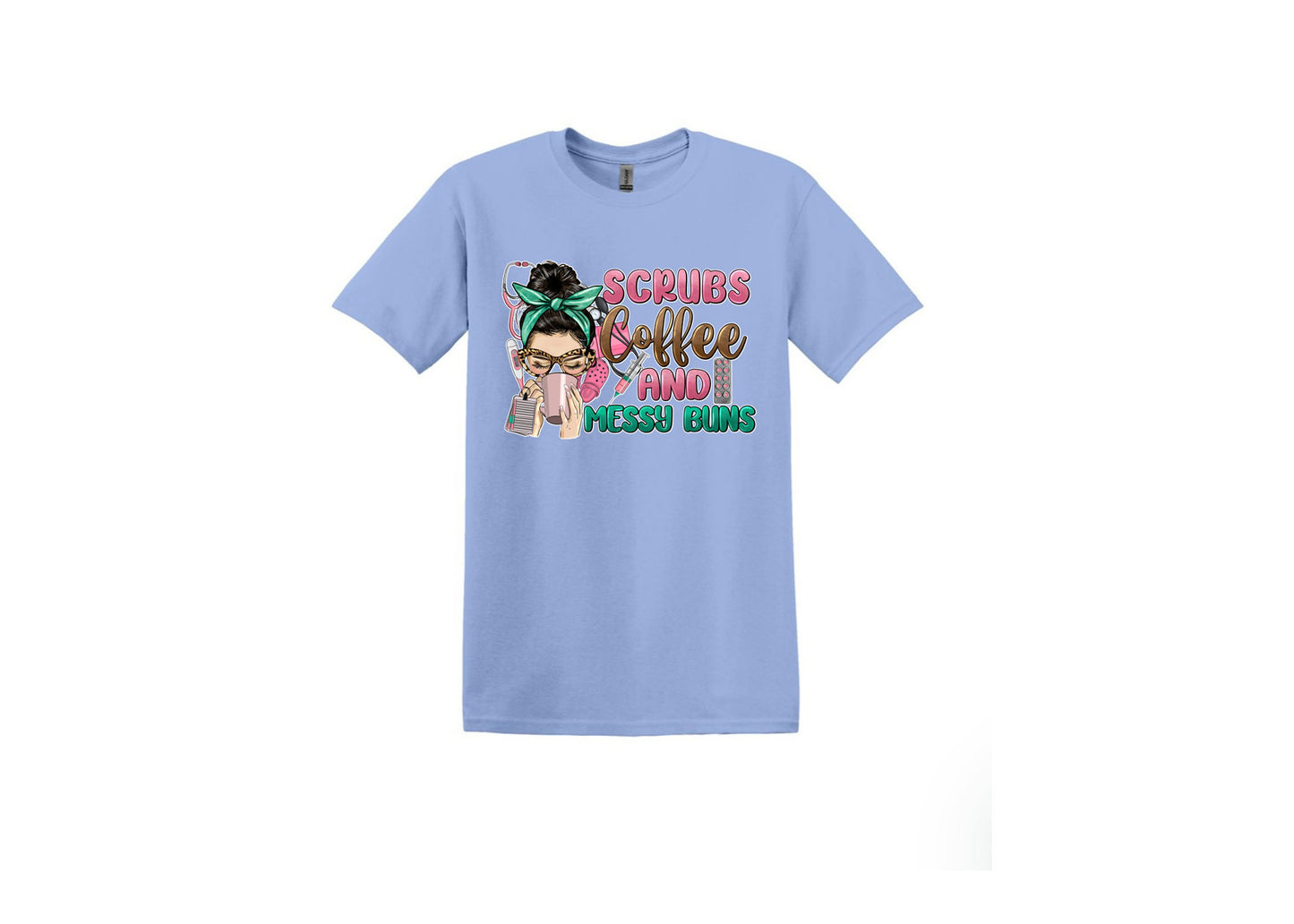 Coffee & Messy Bun Unisex Shirt or Crew