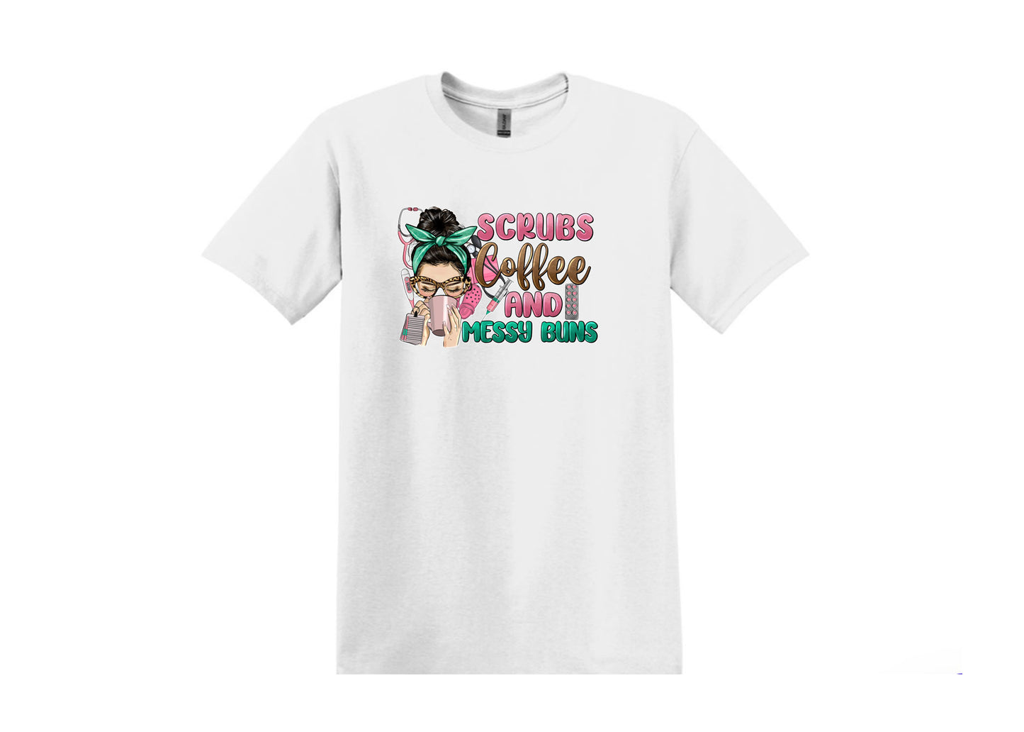 Coffee & Messy Bun Unisex Shirt or Crew