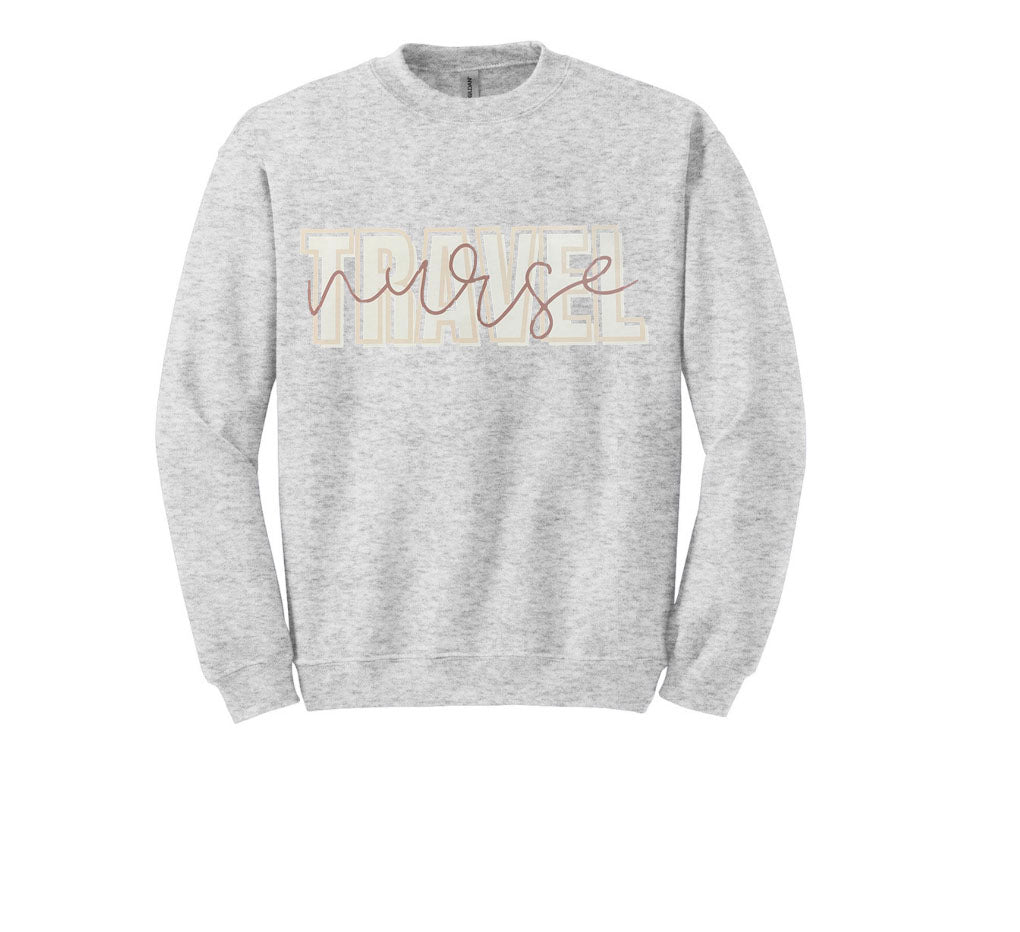 Travel Nurse Unisex Shirt or Crew