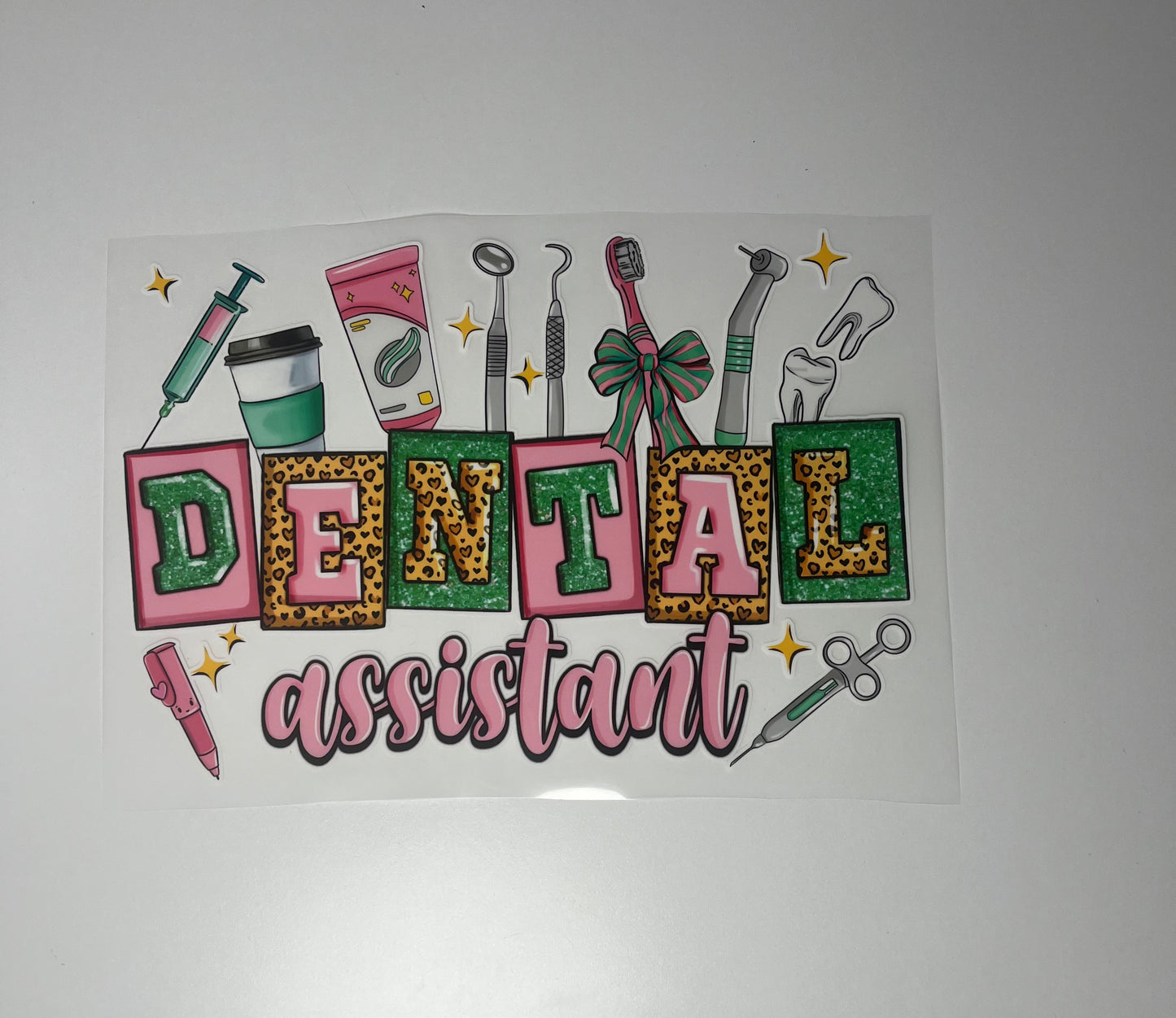 T-301 Dental Assistant (green&pink)