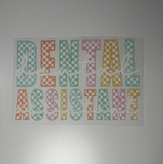 T-302 Dental Assistant (Checkered)