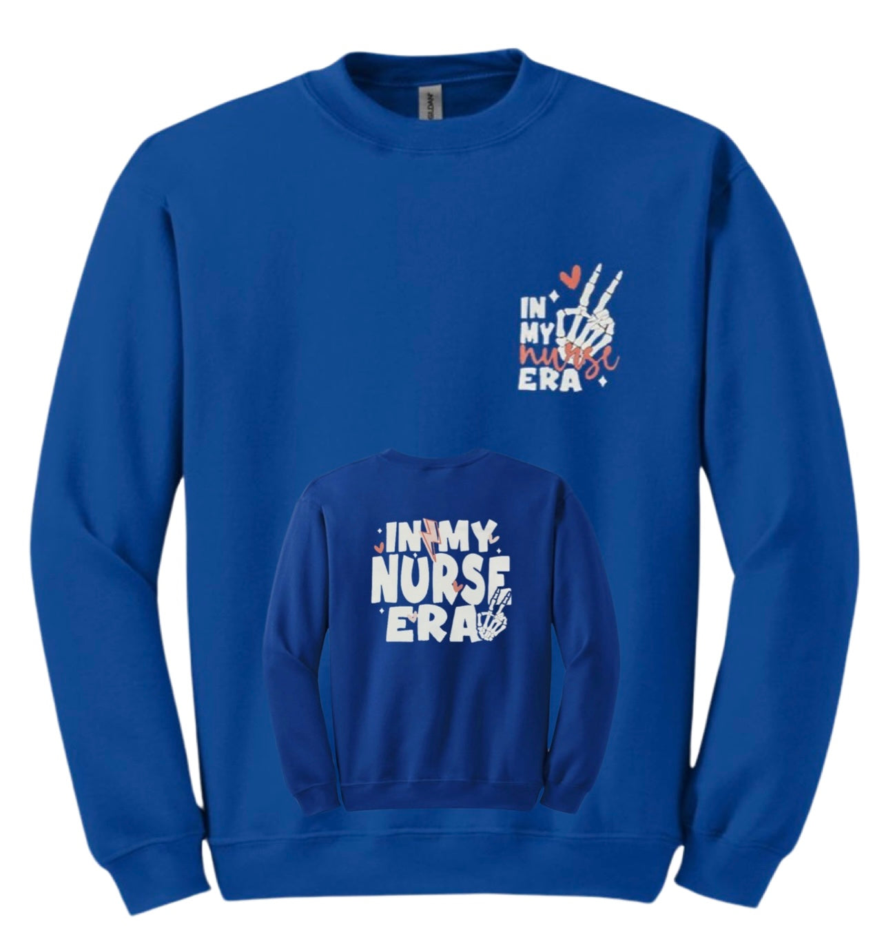 "In My Nurse Era" Front & Back Unisex Shirt or Crew