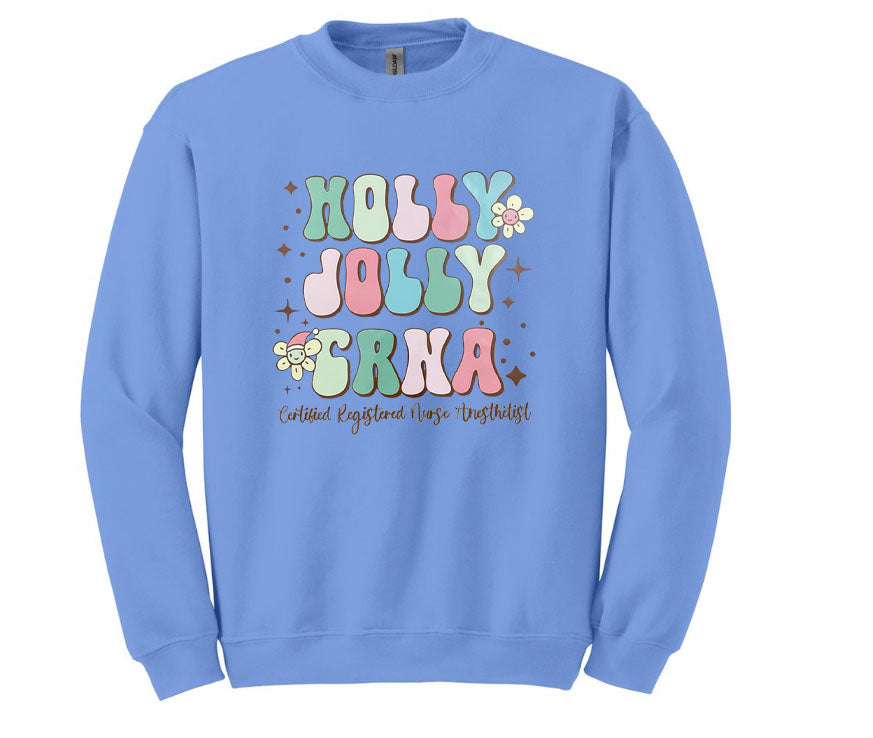 Holly Jolly CRNA Unisex Shirt or Crew