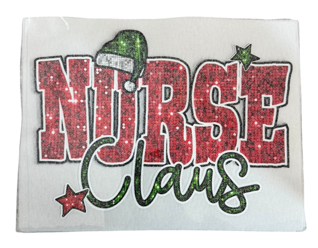 T-271 Glitter Nurse Clause